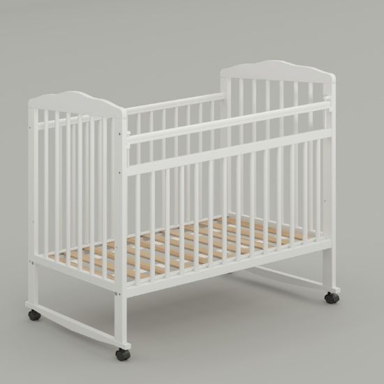 Изображение ДЕТСКАЯ КРОВАТКА ДЖОВАННИ КОЛЕСО КАЧАЛКА