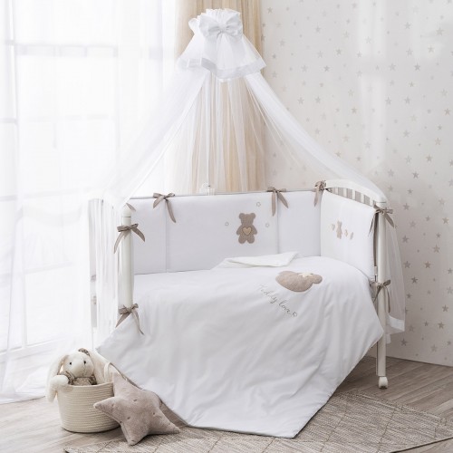 Изображение КОМПЛЕТ ДЕТСКОГО ПОСТЕЛЬНОГО БЕЛЬЯ PERINA TEDDY LOVE 2 ПРЕДМЕТОВ 
