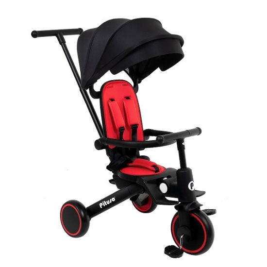 Изображение ТРЕХКОЛЕСНЫЙ ВЕЛОСИПЕД С РОДИТЕЛЬСКОЙ РУЧКОЙ PITUSO LEVE PRO